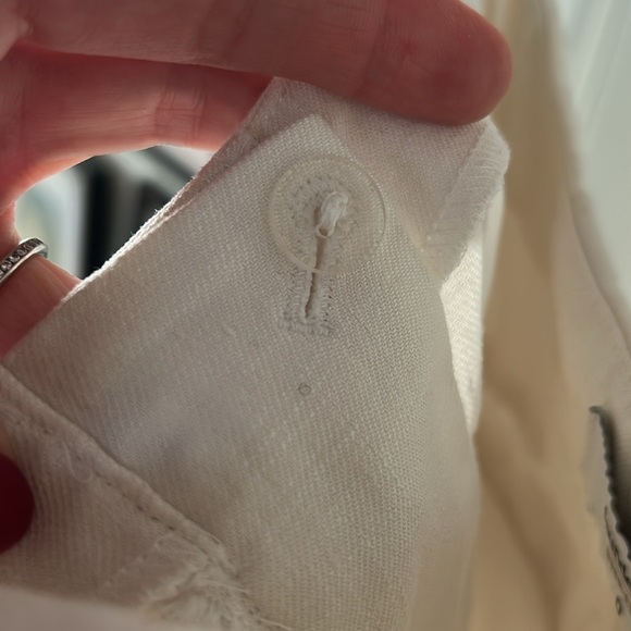 Saunders x RTR White Linen Shorts - Picture 9 of 12